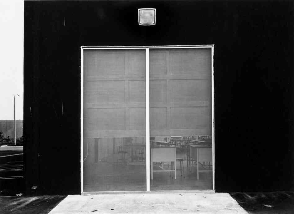 South Corner, Riccar America Company, 3184 Pullman, Costa Mesa, 1974, by American photographer Lewis Baltz