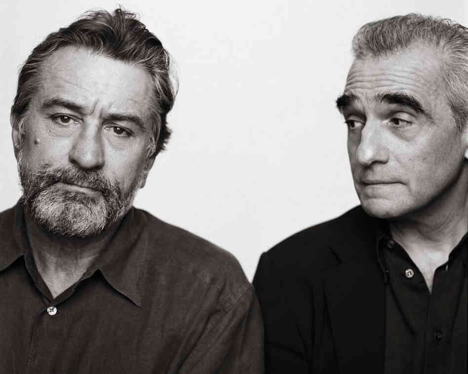 "I have worked with Martin Scorsese for the last few years," writes Lacombe. "I love working with him. He is the most interesting man — knowledgeable, generous, and always gives credit to other people.  He is a great storyteller, very funny."  Robert De Niro, Martin Scorsese, New York, 2002