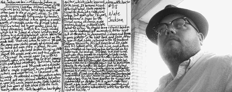 Nate Jackson, No. 118. An excerpt: "After high school, Nate moved to Israel to study at a rabbinical college, but quit after 1 1/2 years, and became a sniper for the Israeli army. Of course, given previous discipline problems, Nate hated the army." 