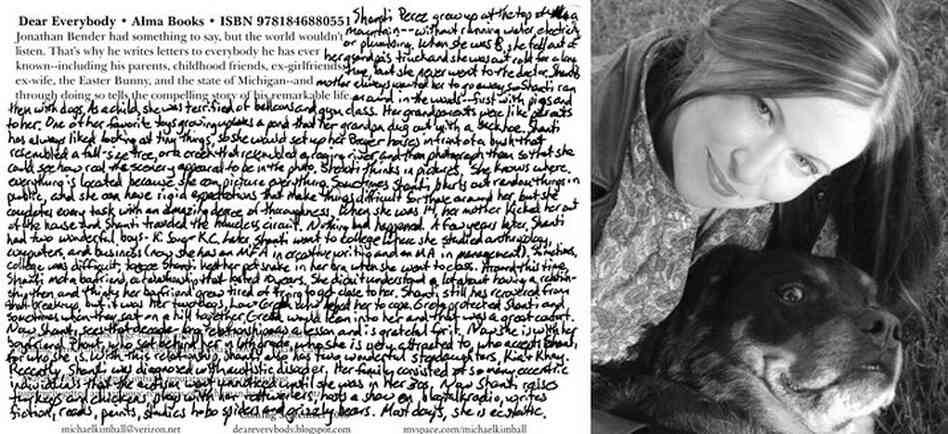 Shanti Perez, No. 102. An excerpt: "When she was 14, her mother kicked her out of the house and Shanti traveled the homeless circuit. Nothing bad happened. A few years later, Shanti had two wonderful boys — Ki Song and K.C. Later, Shanti went to college where she studied anthropology, computers, and business (now she has an MFA in creative writing and an MA in management). Sometimes, college wa...