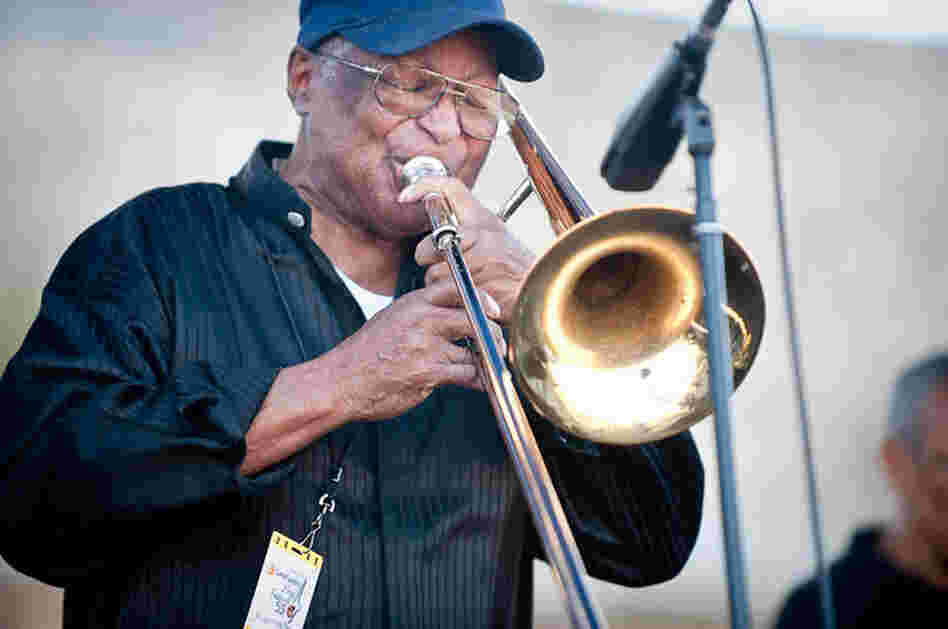 Curtis Fuller of the Cedar Walton All-Stars.