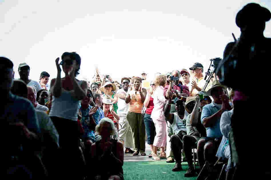 The crowd at Newport.