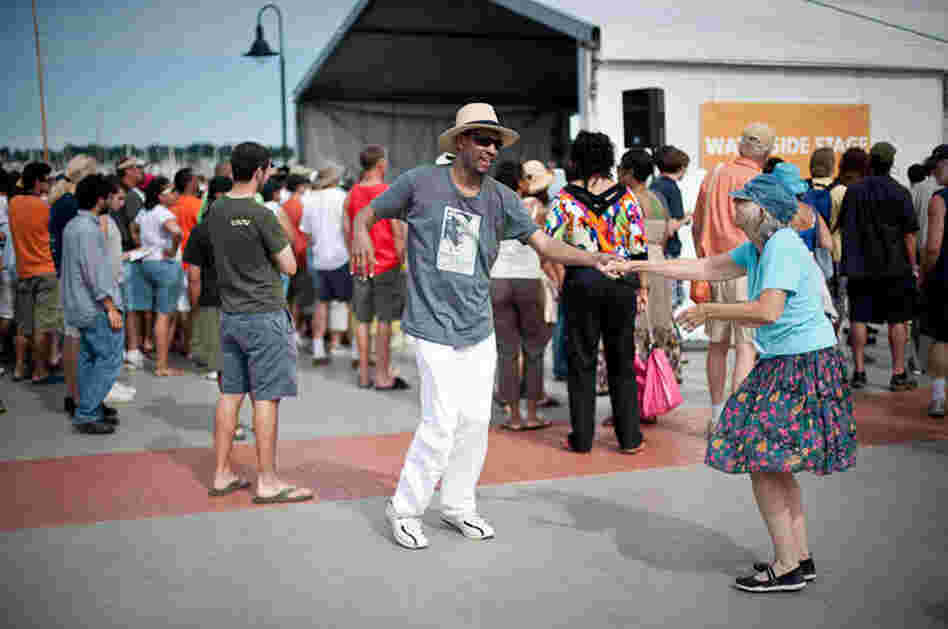Dancing at Newport.