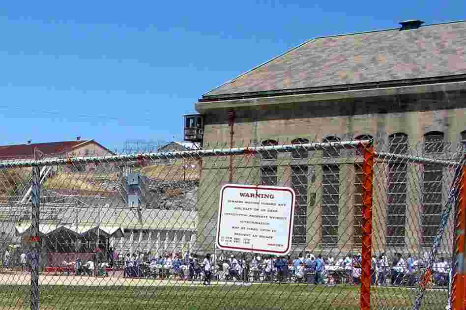 Like all California prisons, Folsom is overcrowded. Its official capacity is 1,813 inmates; it now holds 4,427 men, segregated by race. Even in the yard, races don't mix. 