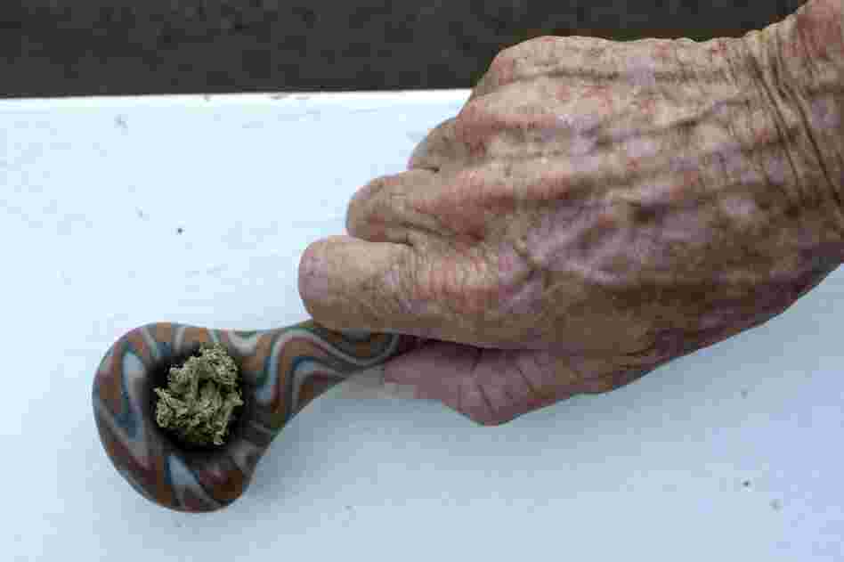 She smokes marijuana to ease the nausea she suffers from multiple sclerosis.