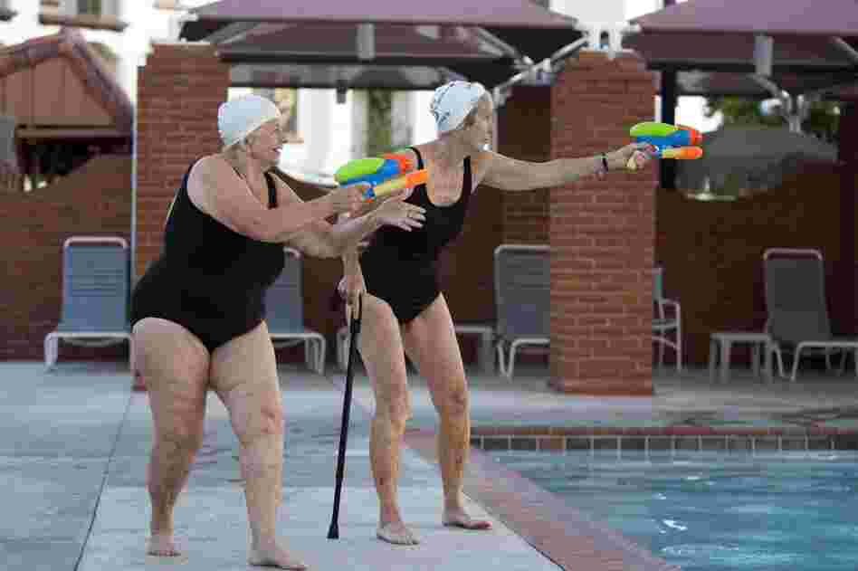 She says that swimming makes life worth living.