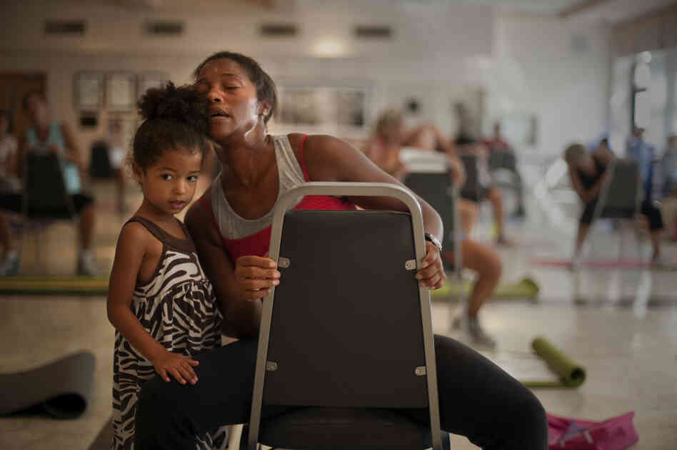 Oleson explains that her class has an added benefit for many moms: "They have a built-in play date while we exercise."