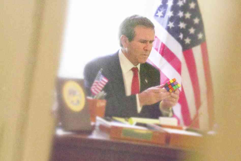 "Bush plays Rubix," Alison Jackson, London, honorable mention