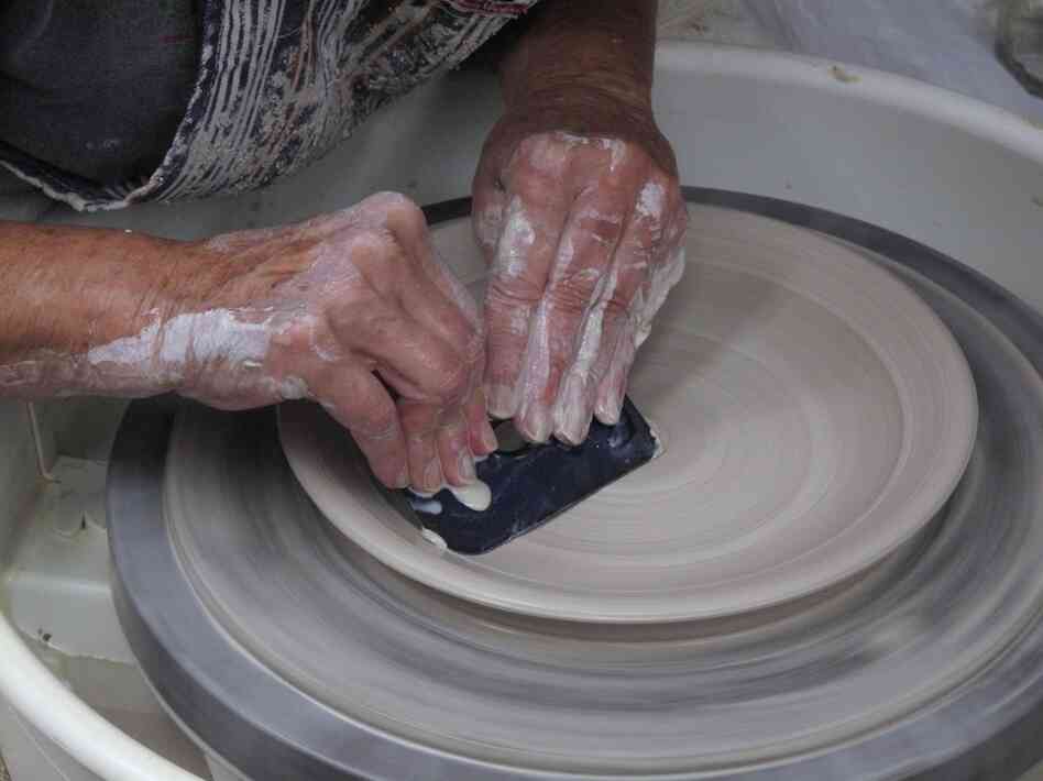 It all begins on the potter's wheel.