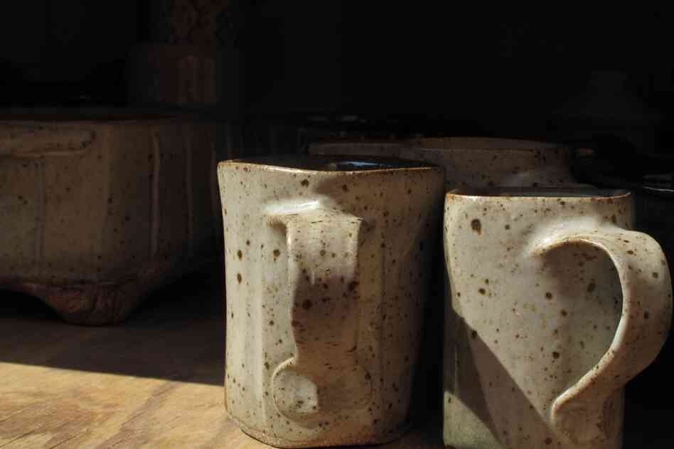 When the glaze is fired in the kiln, it transforms.