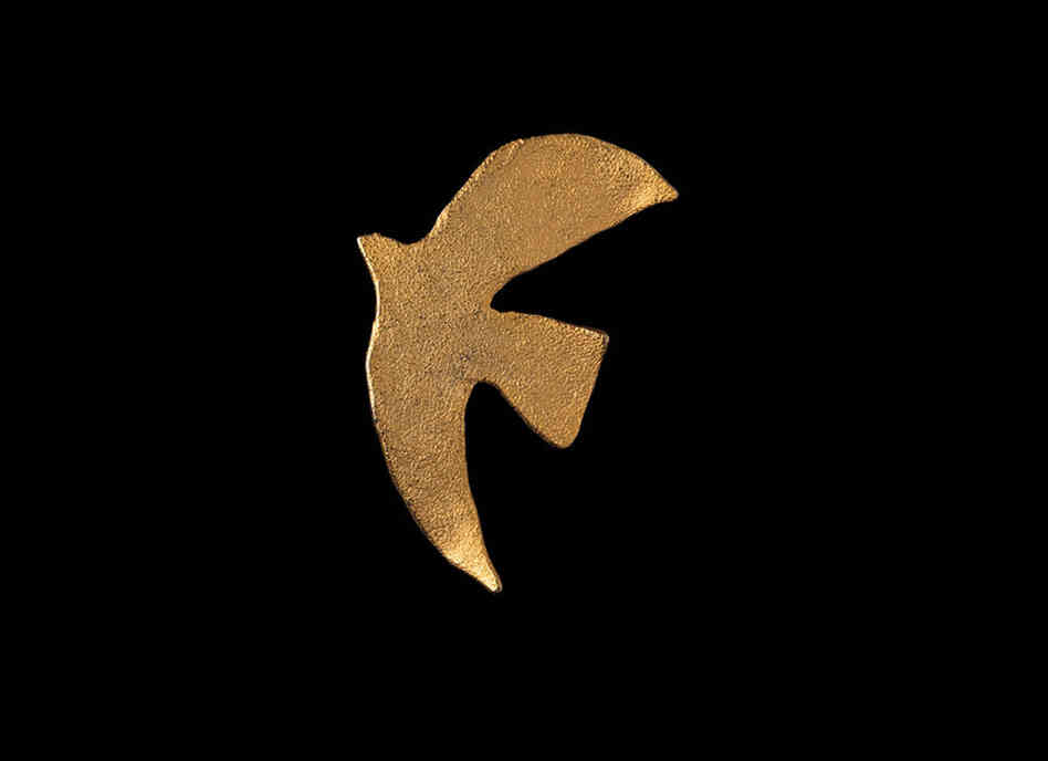 Peace Dove, Cecile et Jeanne (France), c. 1997 - This dove pin was given to Albright by Leah Rabin, wife of Israeli Prime Minister Yitzhak Rabin, who was assassinated in 1995.  She wore the pin whenever she gave a speech related to the Middle East.