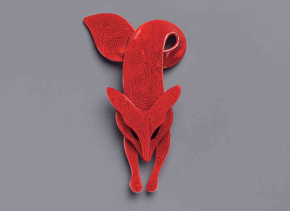 Foxy Lady, Leah Stein (France), c. 1970 - Albright said she wears this pin when she's "having a lot of fun and doing a little flirting along the way."