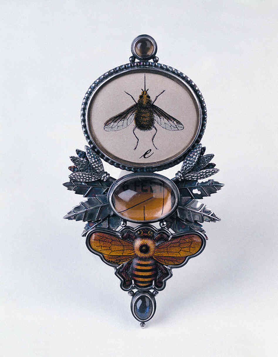 Dave and Roberta Williamson are jewelers based in Berea, Ohio, who often use found objects or antiques in their jewelry.