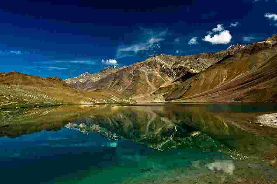 "Chandra Tal (meaning the Lake of the Moon), is situated ... in the Spiti district of Himachal Pradesh (India). The name of the lake originates from its crescent shape." 