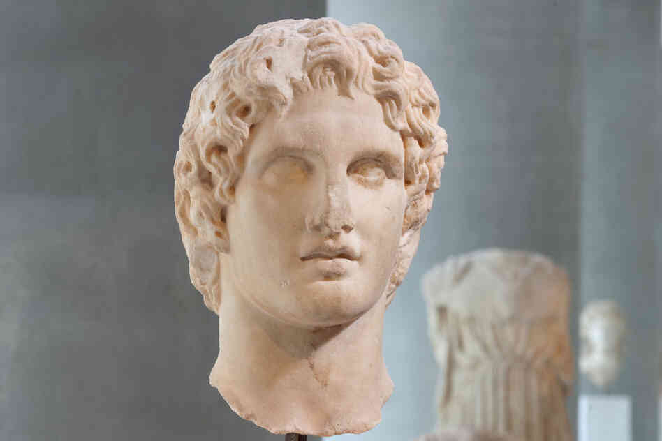 This sculpted head of Alexander the Great was found in 1886 near the Erechtheion, the ancient temple on the north side of the Acropolis. 