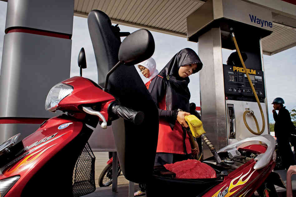More than half of all women in Indonesia have jobs, largely because of recent economic crises.