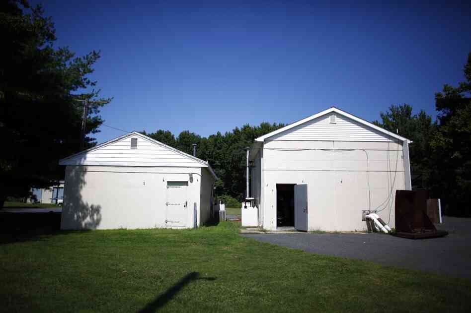 These hardened buildings, known as "bunkers," at the Army's Aberdeen Proving Ground provide shelter from the nearby bomb testing site. The Aberdeen Proving Ground is the Army's oldest active test site, where thousands of explosive devices have been detonated over the years.