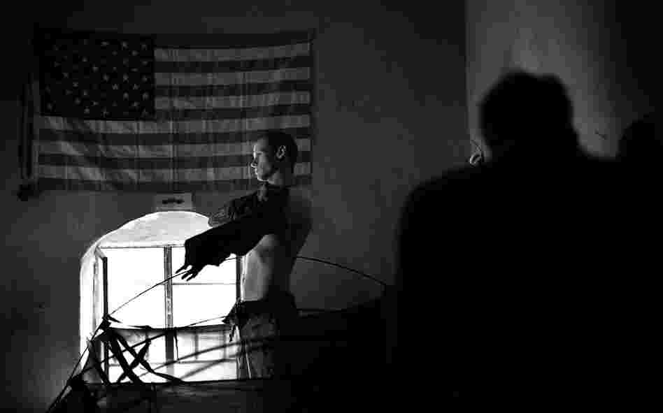 Many of the men follow precise rituals while getting dressed so as not to disturb the platoon's string of good fortune.