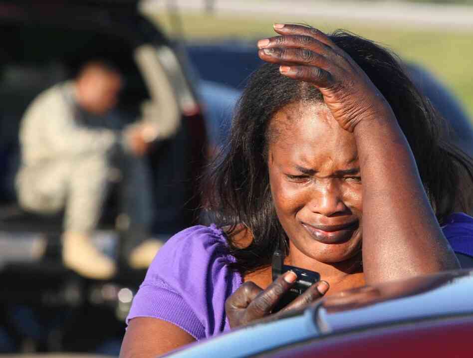 Monica Cain, 44, tries to get in touch with her husband, Sgt. Darren Cain, who is stationed at Fort Hood. 