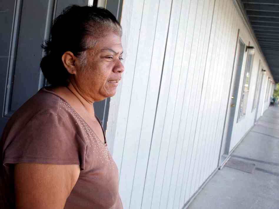 Patricia Villa, next-door neighbor to Hasan, stands in her apartment doorway in Killeen. A day before Hasan allegedly went on a shooting spree at the Fort Hood Army Base, he gave Villa furniture, clothing and a copy of the Quran.  