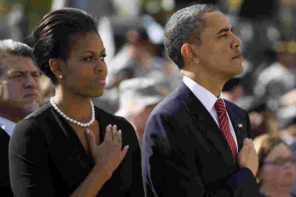 During the memorial service, President Obama named each of the 13 who died and shared personal stories about them and their families with the crowd of about 15,000. 