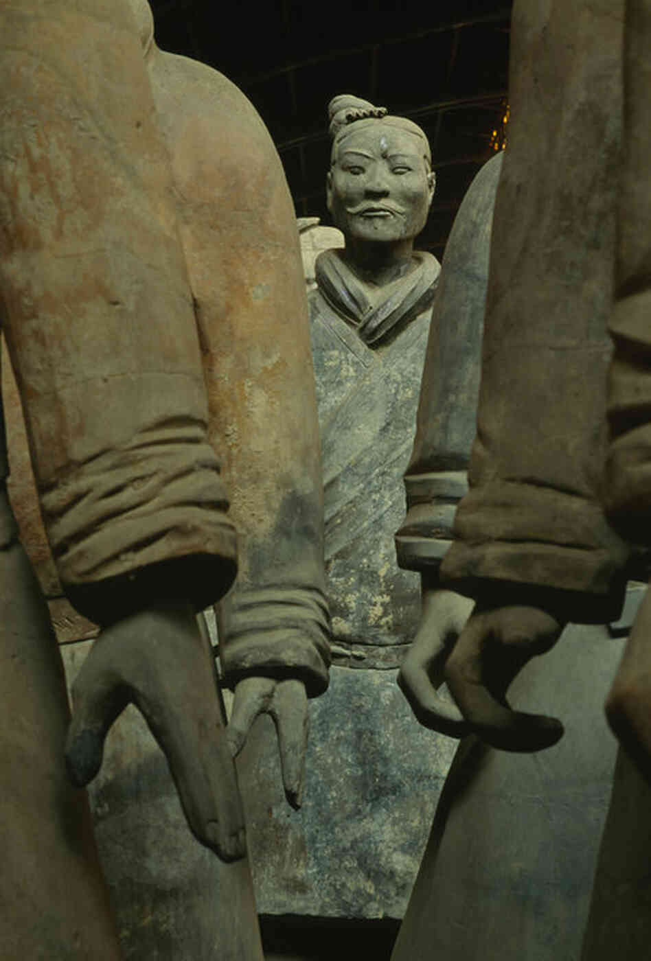 Fifteen of his soldiers, life-sized and ready for battle, are part of the largest exhibition of the terra cotta figures ever to tour the U.S. There are also weapons, animals, coins and other items from the emperor's burial site.  