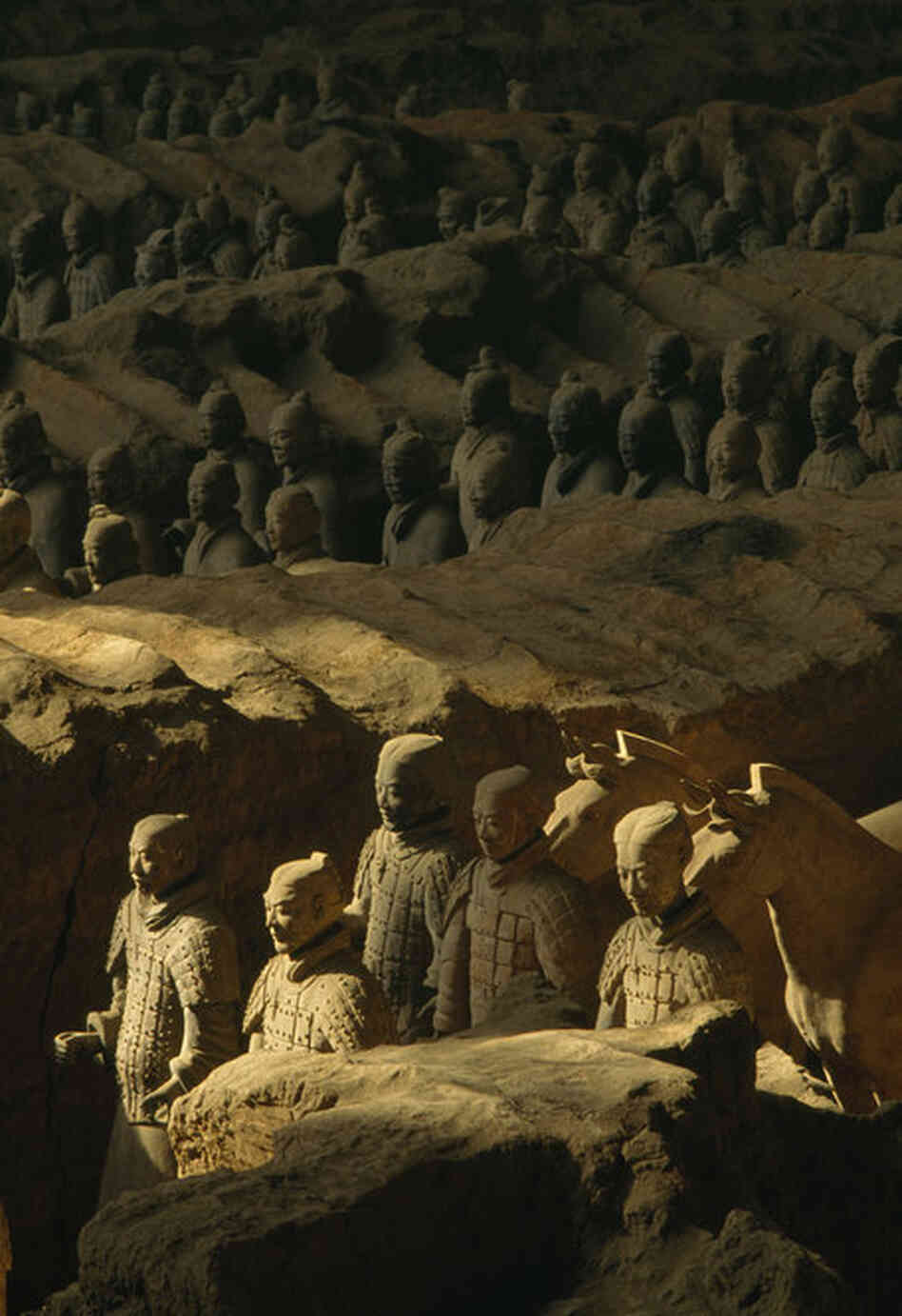 It's a monument to a man who clearly considered himself worth the effort. In his lifetime, Emperor Qin Shihuangdi conquered all of the warring states and united the region into what we now know as China. He standardized written script, currency and measurements, and built a network of roads. 
