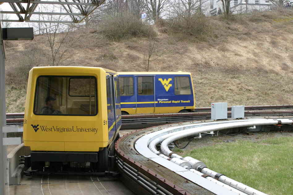 The West Virginia University campus in Morgantown features the first personal rapid transport system in North America. 