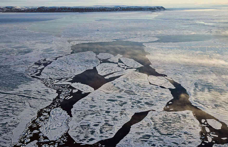 Admiralty Inlet breaks up in early July. Nicklen's hope is that his photographs will inspire viewers to care about something that they may never see in person.