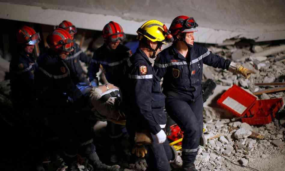 Chand, who had been trapped since Tuesday, was in good physical shape after her rescue. She thanked her rescuers while undergoing a medical exam.