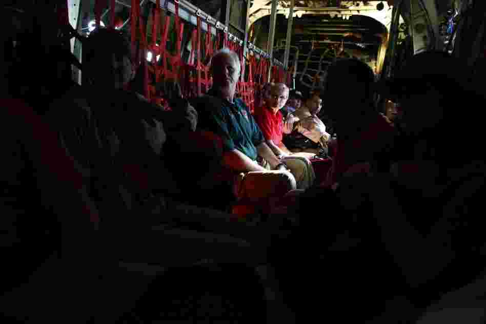 The Georgia 3 Disaster Medical Assistance Team had been trying to get to Haiti since Thursday, but their plane was diverted to an island 90 miles to the north. On Sunday, they boarded a C-130 transport plane to Port-au-Prince. 