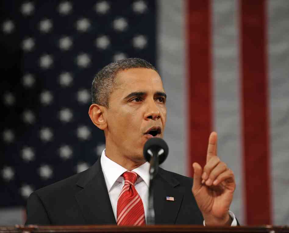 Obama calls for the nation to "start anew." 