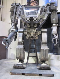 The Armored Mobile Platform (AMP) tank suit from <i>Avatar</i> stands 13.5 feet tall. It was constructed from 200 separate pieces, all hand-detailed, to give it a metal textured look.