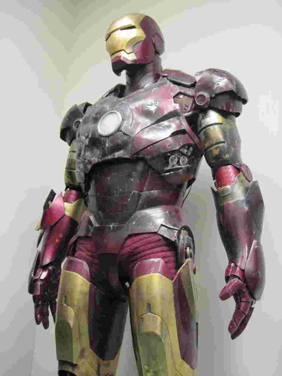 The suit from Iron Man has taken a little bit of a beating.