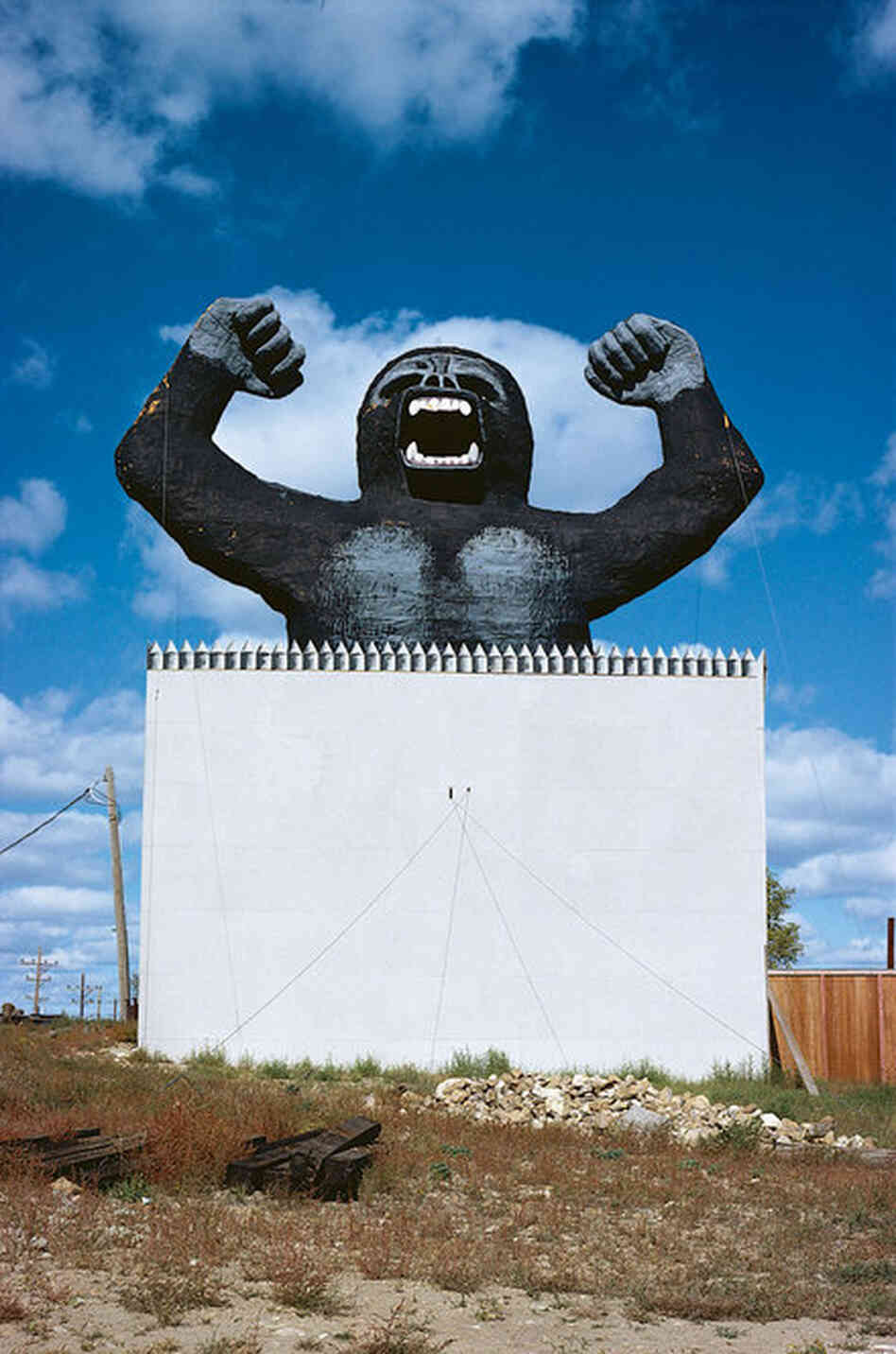 Rawhide City billboard, Mandan, N.D., 1980