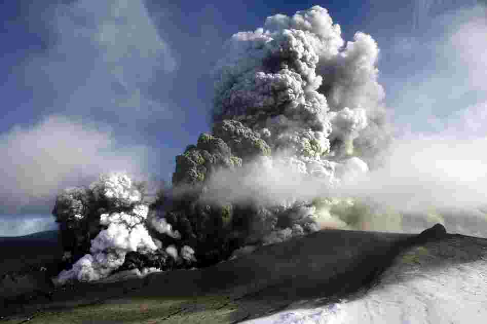The Icelandic volcano that has kept much of Europe land-bound is far from finished spitting out its grit, and it offered up new mini-eruptions April 17. 
