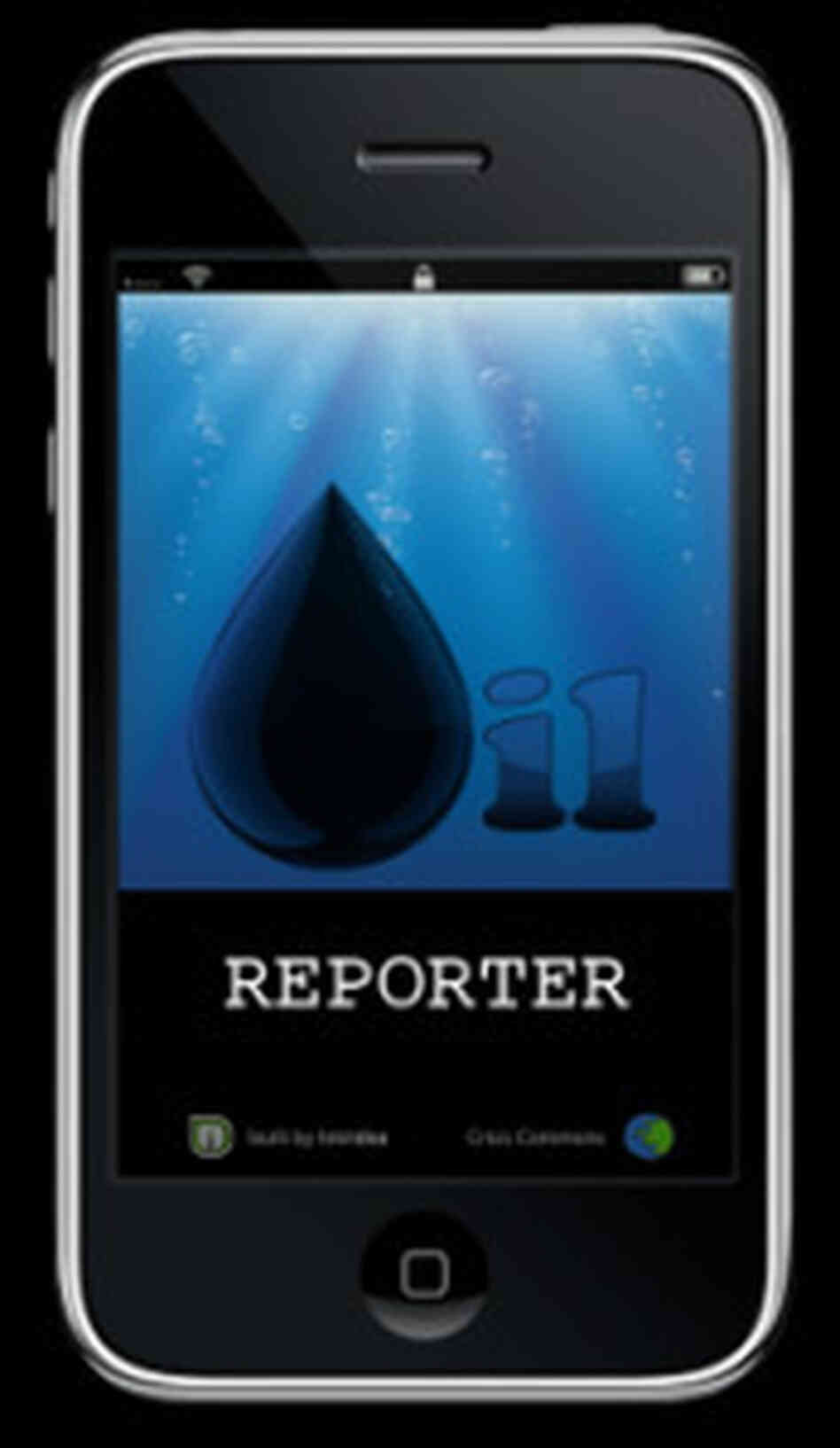 Oil Reporter mobile phone app Oil Reporter mobile phone app