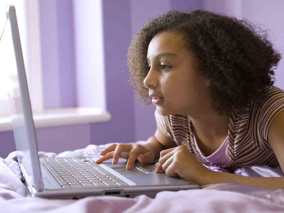 Girl with laptop Girl with laptop