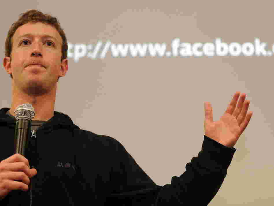 Mark Zuckerberg speaks during a press conference, May 26, 2010. Mark Zuckerberg speaks during a press conference, May 26, 2010.