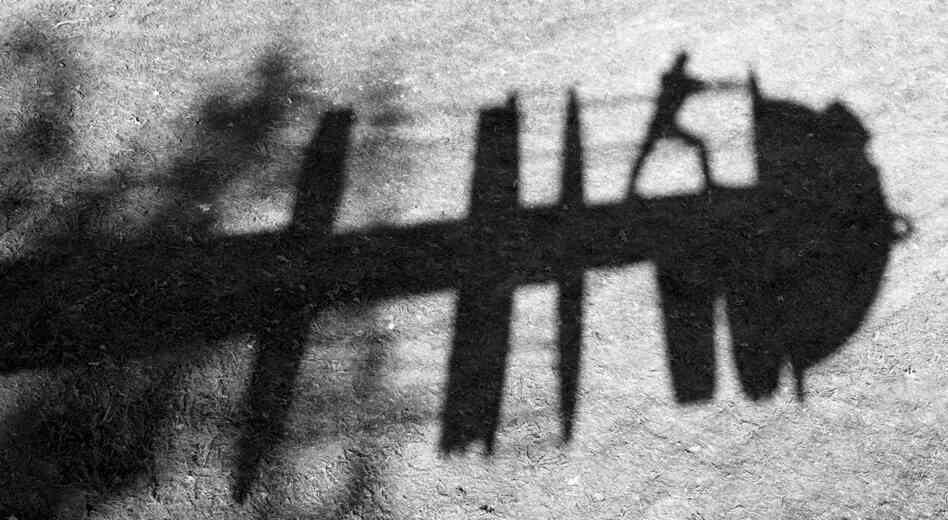 Made of 48,000 pounds of scrap steel, Tufte's Rocket Science casts a long shadow.