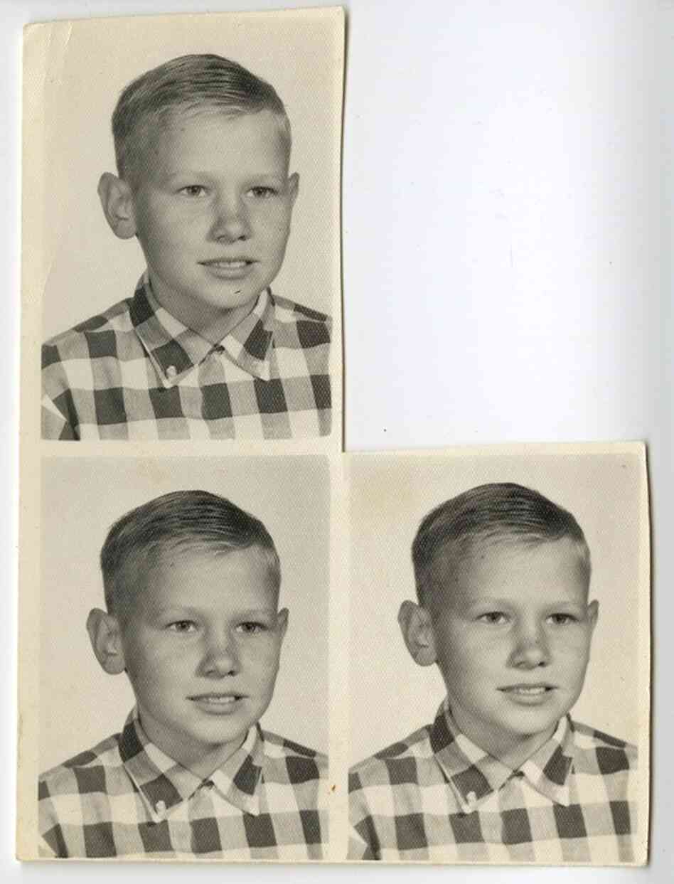 School portraits of a boy, mid-20th century, unknown photographer