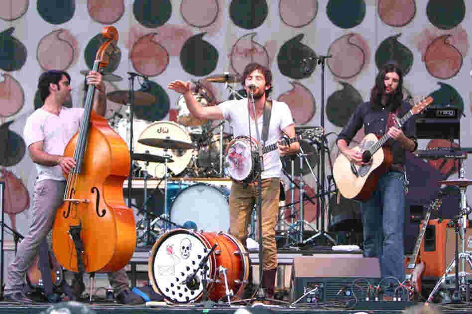 The Avett Brothers performed on the "Which" stage on Saturday. 