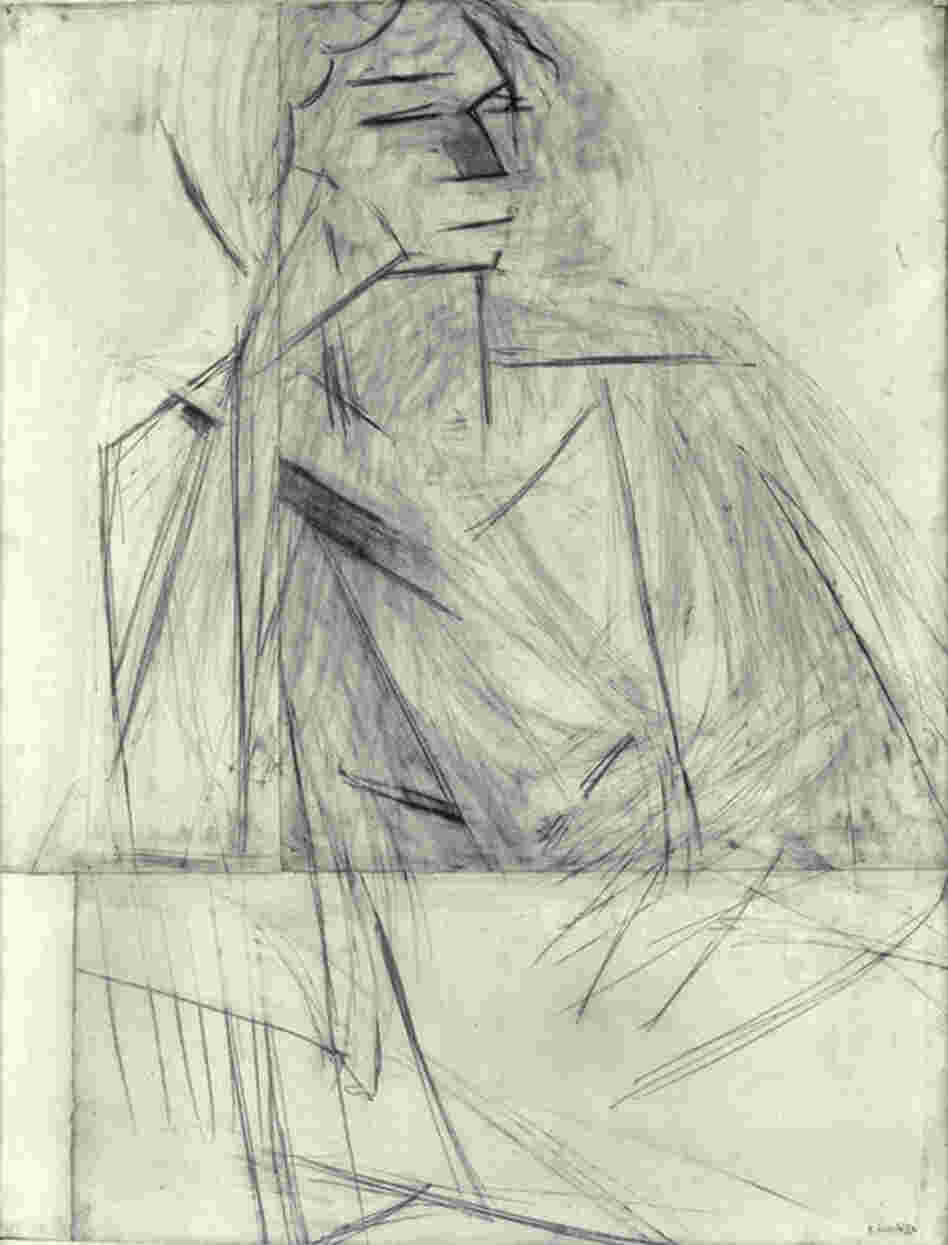 Eva Mudocci by Henri Matisse, 1916. 