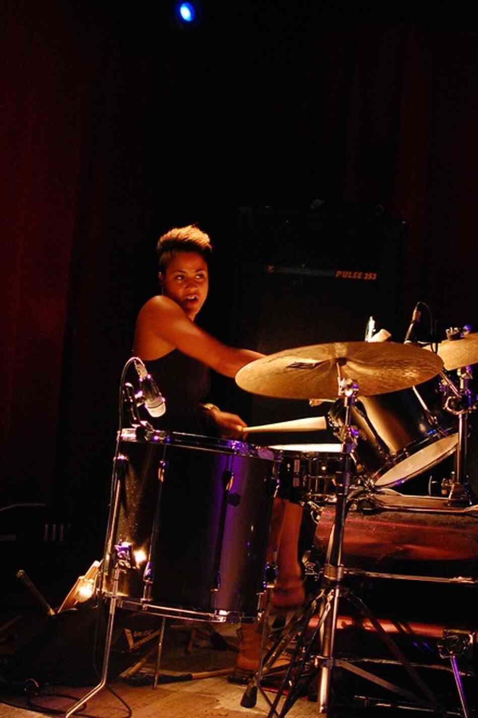 Kim Thompson, whose biggest gig is in Beyonce's touring band, got a chance to play with her jazz quartet at Sullivan Hall.