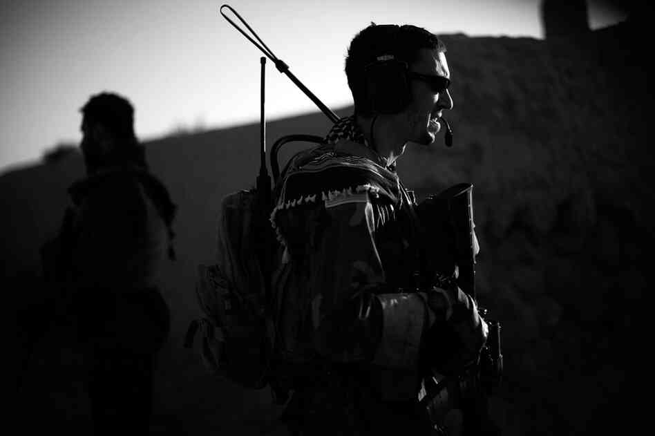 Capt. Dan of the Green Berets (the U.S. Army Special Forces can only give journalists their first names) on patrol in the village of Ezabad. Together, the American and Afghan special forces are conducting what they call "village stability operations."