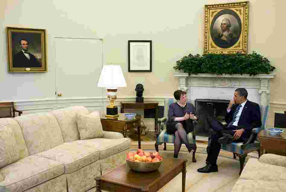 President Barack Obama meets with Kagan on April 30 in the Oval Office in Washington, DC. If confirmed, Kagan would become the 112th Justice of the Supreme Court.  