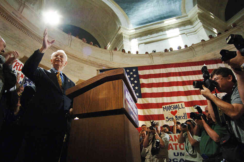 At the West Virginia Capitol in Charleston in September 2005, Byrd announced that he would run for re-election. Byrd's legislative career began in the West Virginia Legislature, where he served terms in both chambers. He also served six years in the U.S. House before becoming a U.S. senator.  