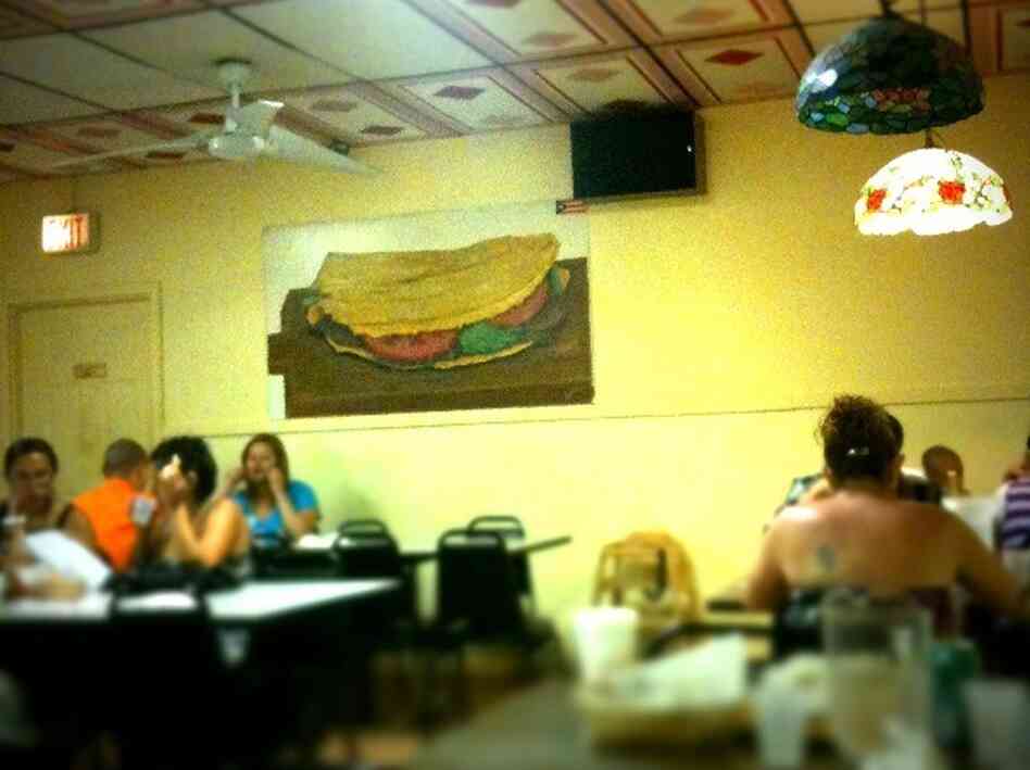 Image of painting of jibarito. Image of painting of jibarito.