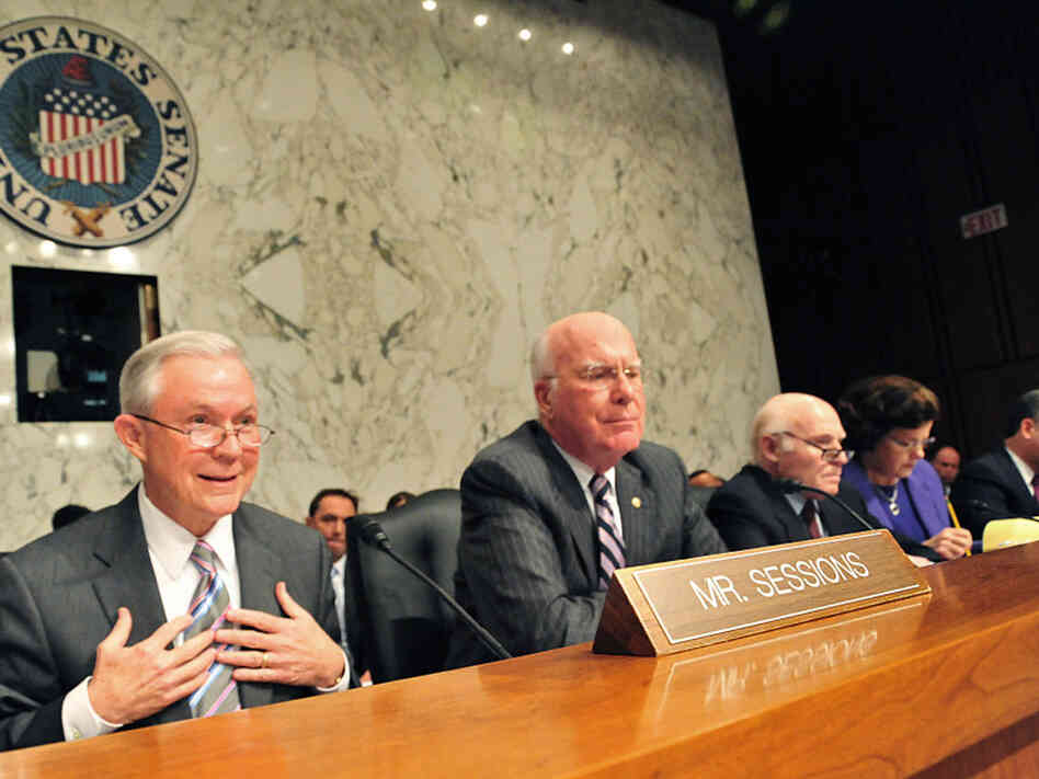 Sen. Jeff Sessions(L),R-AL, questions Su Sen. Jeff Sessions(L),R-AL, questions Su