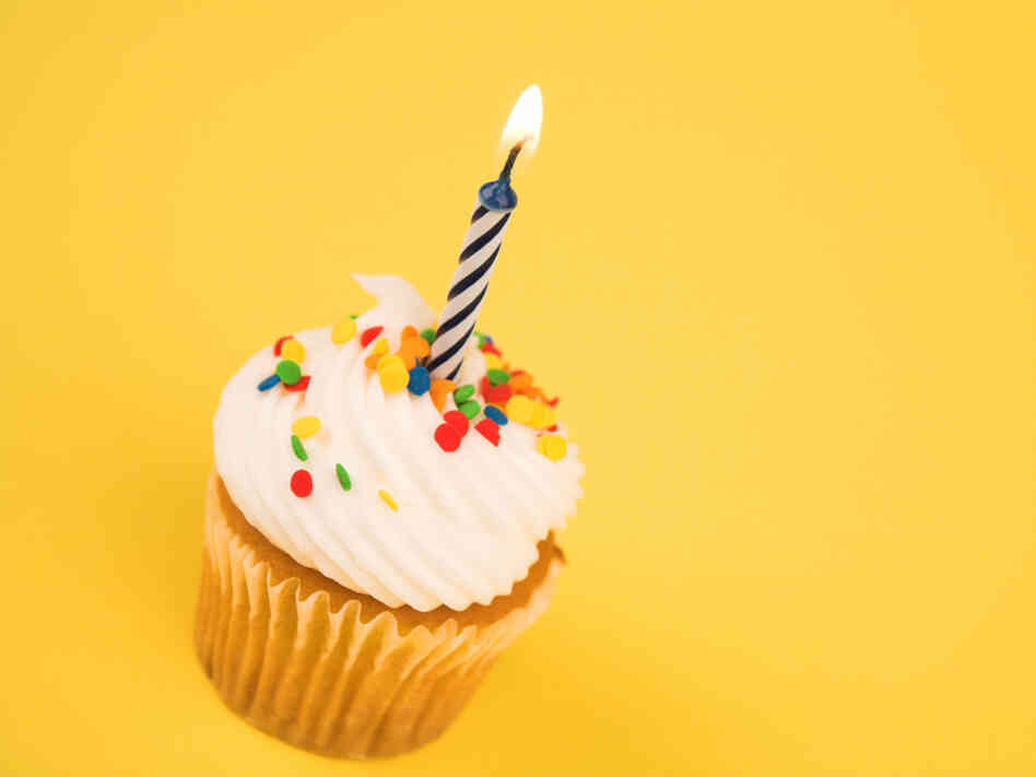 cupcake with a candle cupcake with a candle